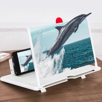 

Mobile Phone Screen Amplifier Pull-out Creative Stretching 3d Mobile Phone Magnifying Glass Bracket Mobile Projector -10 Inch