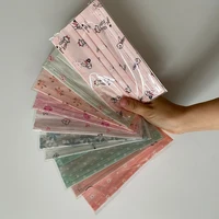 Summer Breathable Black Mouth Mask Individual Package Fashion Adult Pink Flower Disposable Sunscreen Anti-dust Face Mask 2