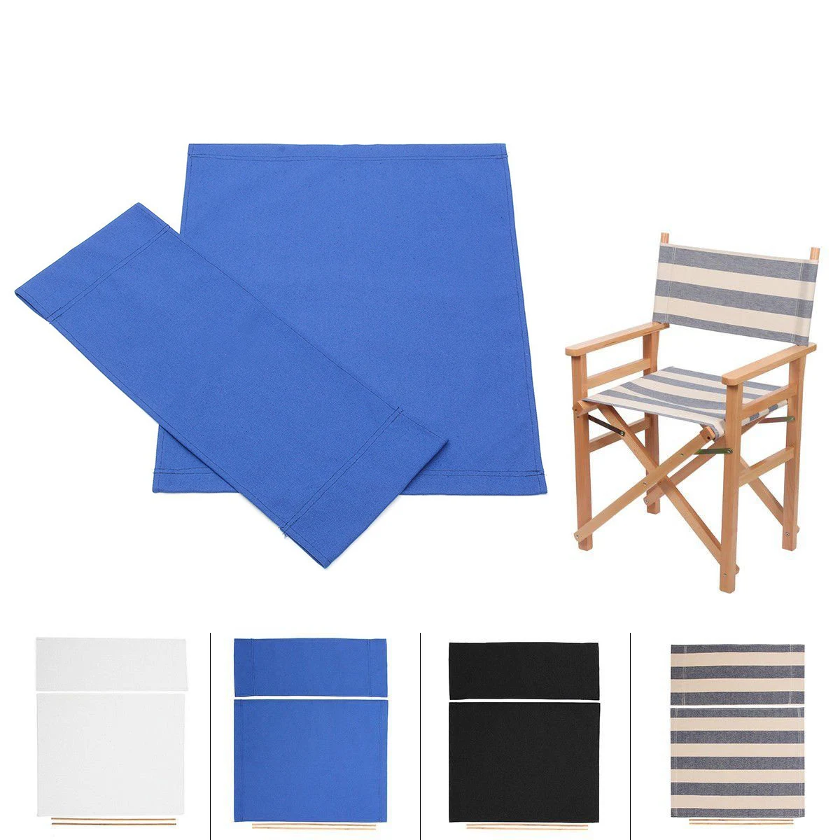 Only Covers, no Chair Verdelife Casual Directors Chairs Cover Kit Replacement Seat Cover for Directors Chair Stool Protector 
