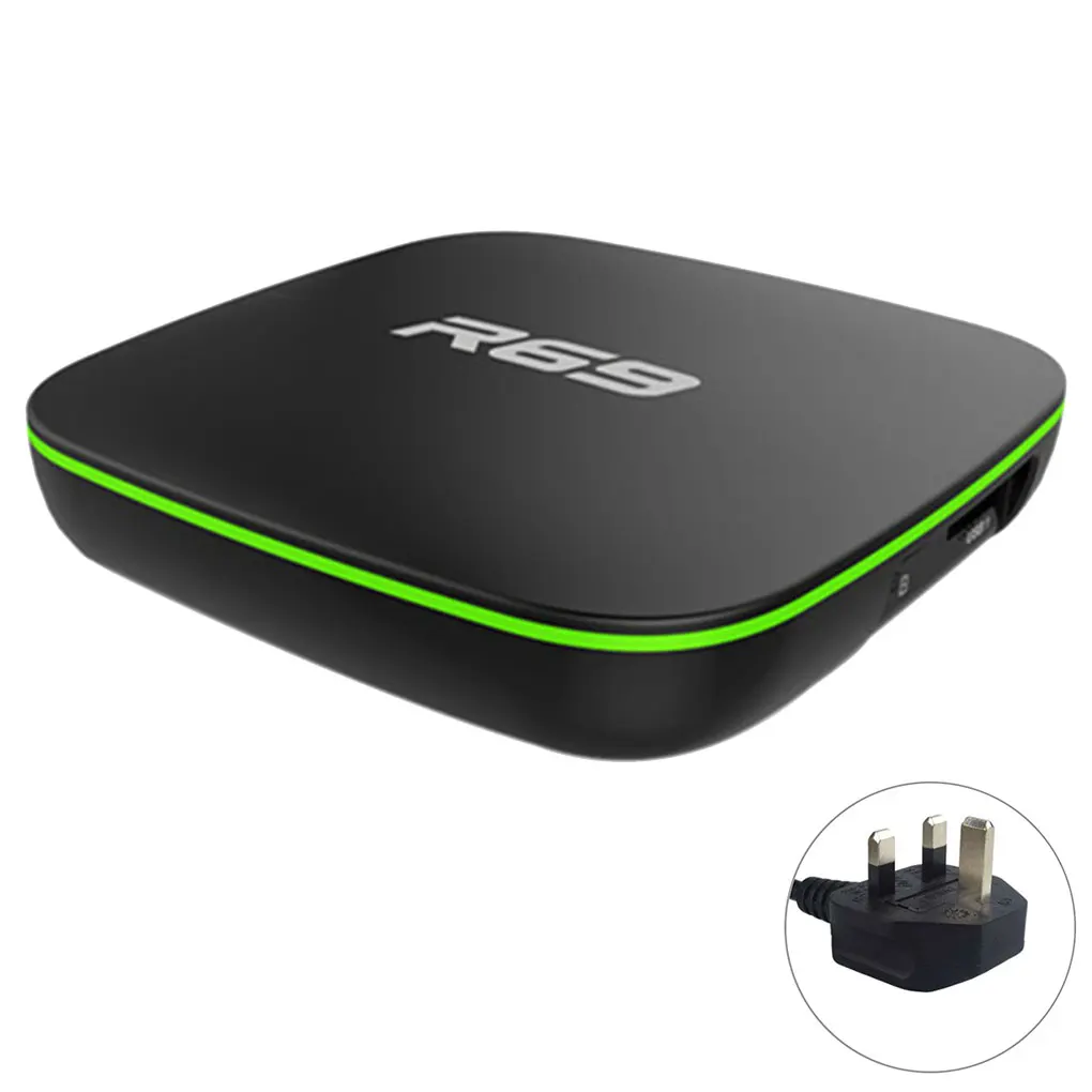 Smart tv Box 1+ 8G четырехъядерный HD 2,4 GHz WiFi 4K медиаплеер ТВ приемник Пульт дистанционного управления EU/US/AU/UK штекер