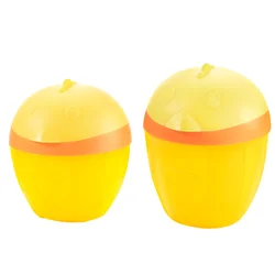 2pcs Powder Dispenser Portable Baby Powder Box Sealed Food Container
