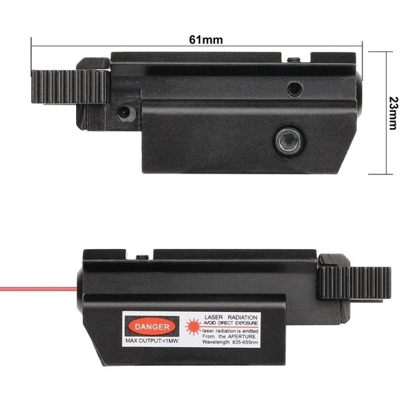 Red/Green Laser Sight and Glock Flashlight Combo Tactical Rifle Lights Pistol Guns Glock 17,19, 22 Series Hunting Laser Sight-5