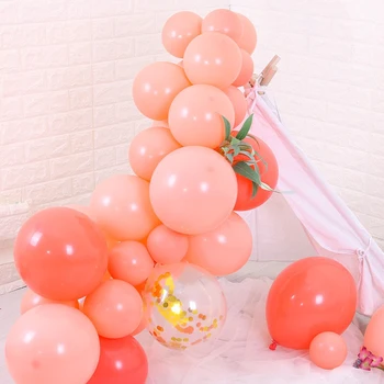 

30pcs 12inch Coral red Balloons 10inch Peach Powder Latex Balloon DIY Home Wedding Party supplies Birthday Baby Shower Decortion