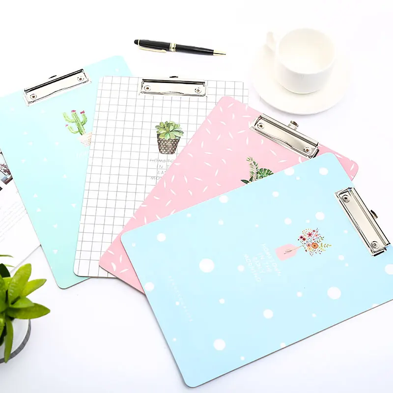 

Cute A4 Cactus Clipboard Stationery For School Paper Clip Board Kawai Desk File Exam Writing Pad Christmas Material Stationery