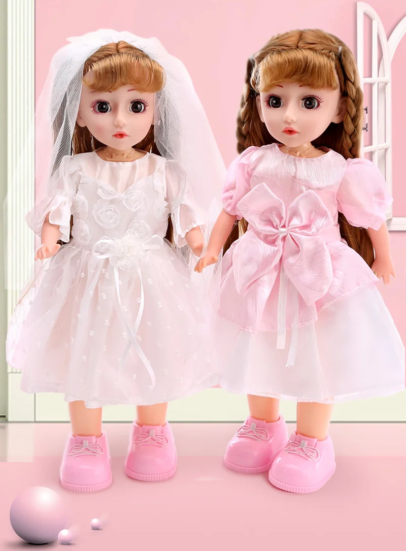 43 см большой говорящий Интеллектуальный костюм Dolly для девочек игрушки принцессы