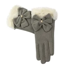 Зимние женские перчатки Hands choenen женские зимние противоскользящие эластичные манжеты перчатки с мягкой подкладкой перчатки женские Guantes# YL5