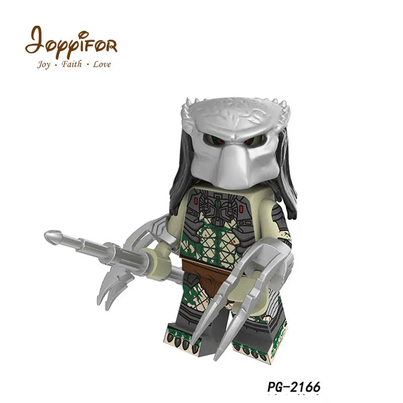 Super Cool Outer Space Alien Beast Robot Elder Predatorr DIY Mini Action Figures Building Blocks Bricks for Children Toys Gifts