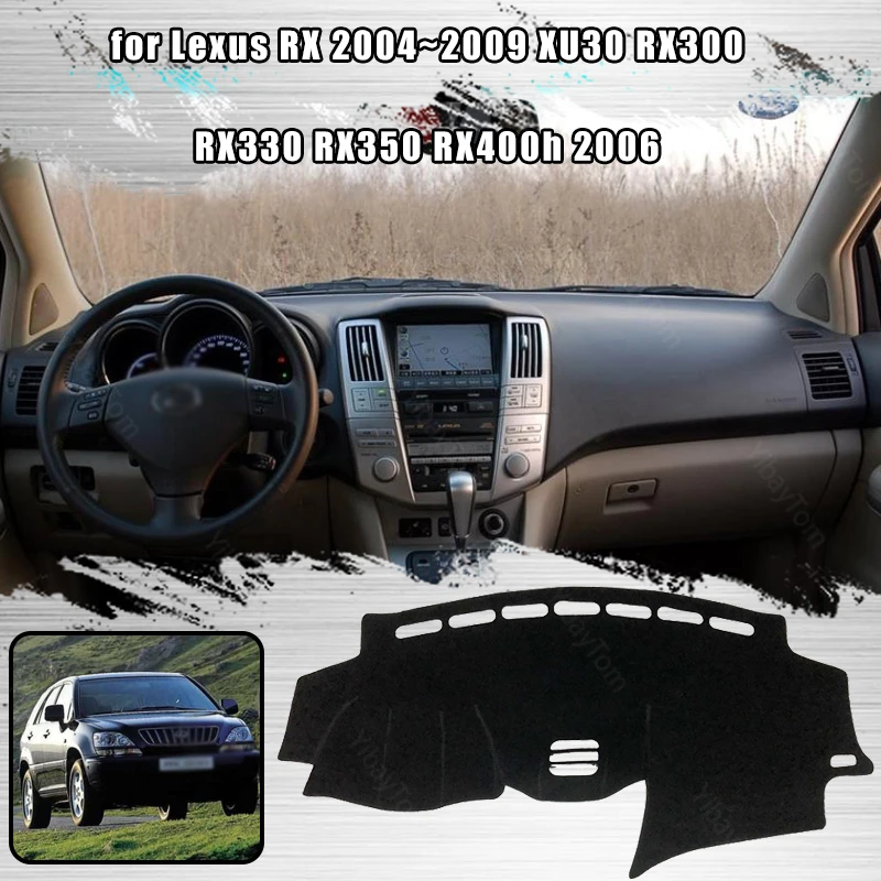 

Для Lexus RX 2004 ~ 2009 XU30 RX300 RX330 RX350 RX400h 2006 консоль приборной панели замшевый коврик Защита от Солнца Чехол