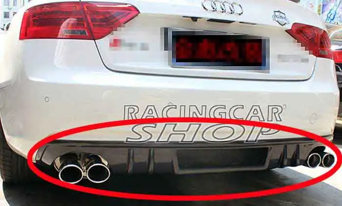 

REAL CARBON FIBER DTM Rear Diffuser Fit For Audi A5 4door Sedan Non-Sline Bumper 2012-2016 A031