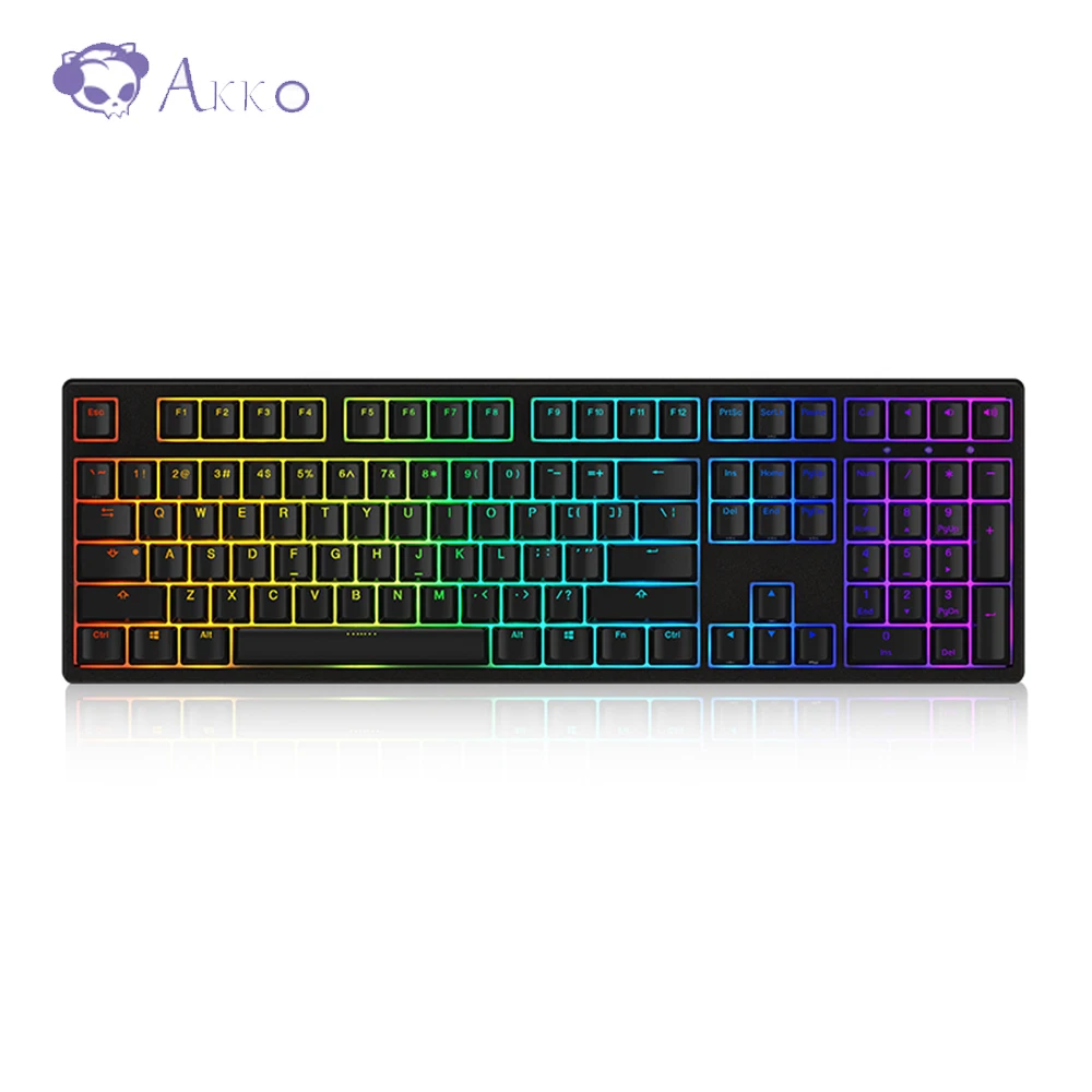 

AKKO 3108S RGB Backlight Game Mechanical Keyboard PBT 85% Key Cap Cherry Switch Wired Keyboards USB Type-C 108keys
