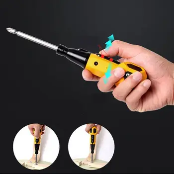

1/4” LED Electric Screwdriver Rechargeable Multi-Function Screwdriver Mini Electric