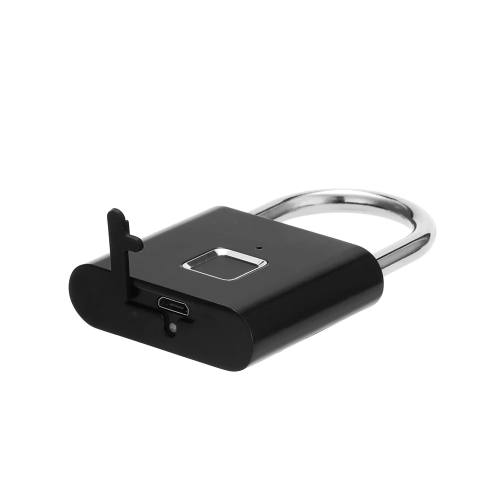 Без ключа Smartlock быстрая разблокировка отпечатков пальцев Дверной замок Безопасный usb зарядка металлический Противоугонный замок Домашний безопасный предохранительный висячий замок
