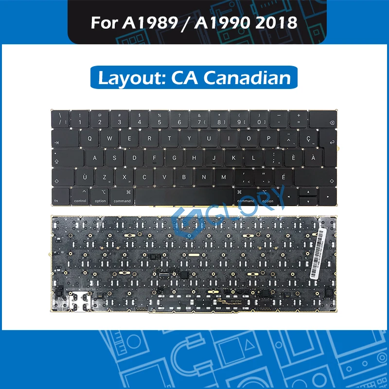 New A1989 A1990 Ca Canadian Keyboard For Macbook Pro Retina 13" 15" Mid