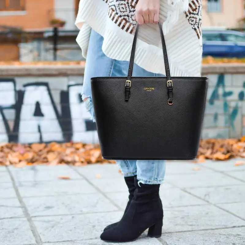 

New Fashion Shoulder Bag PU Leather Fashion Handbag Women Pure Color Shoulder Top-handle Daily Shopping Travel Tote