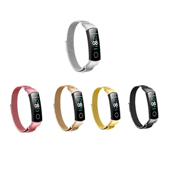 

Magnetic Stainless Steel Watch Band Wristband Band Strap For Huawei Honor Band 4 Band 5 Strap Smart Bracelet Accessorie D8