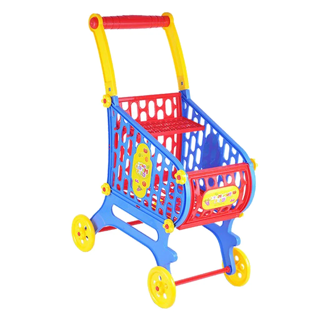 Lifelike Baby Doll Supermarket Cart Model Toy for 80cm Dolls Play House Accessories