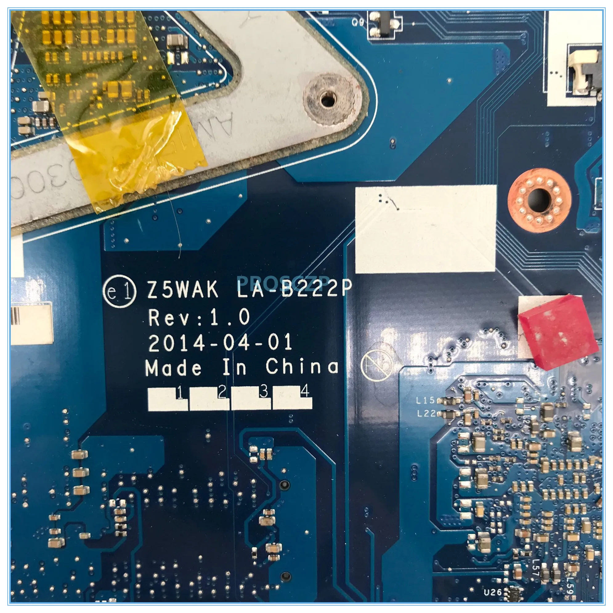 Высокое качество для E5-551 материнская плата для ноутбука Z5WAK LA-B222P A10-7300 работает хорошо