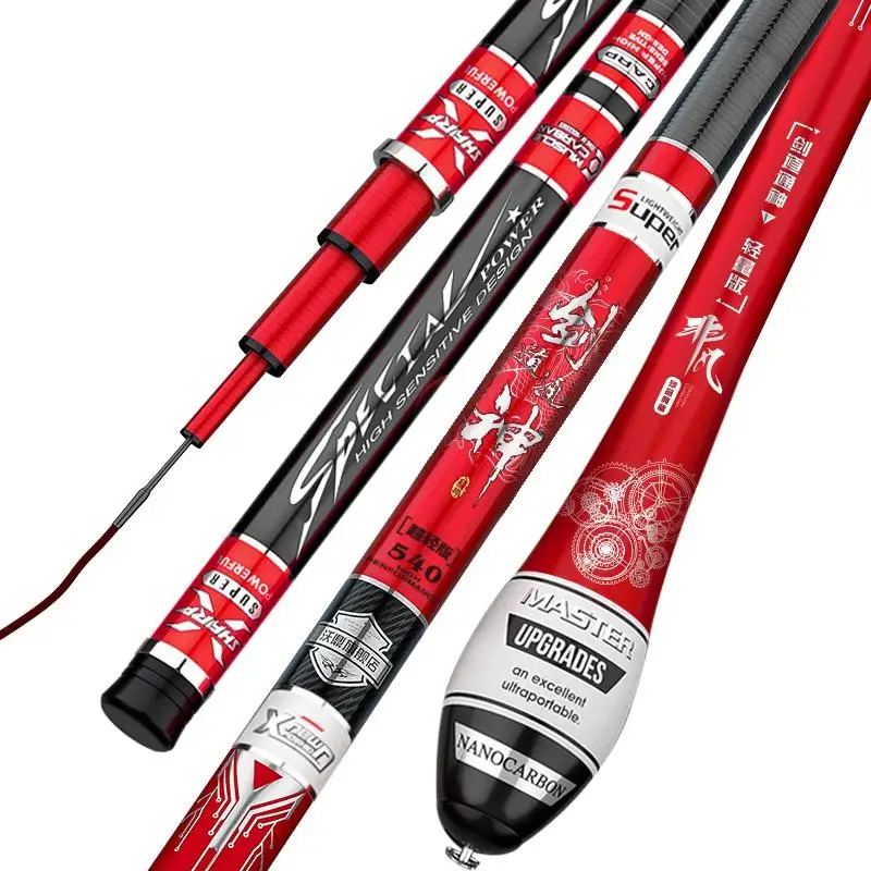 US $108.38 27M63M Taiwan Fishing Rod Vara De Pesca Carbon Fiber Telescopic Wedkarstwo Olta Hand Pole 2819 Tonalty Fishing Sticks Canne