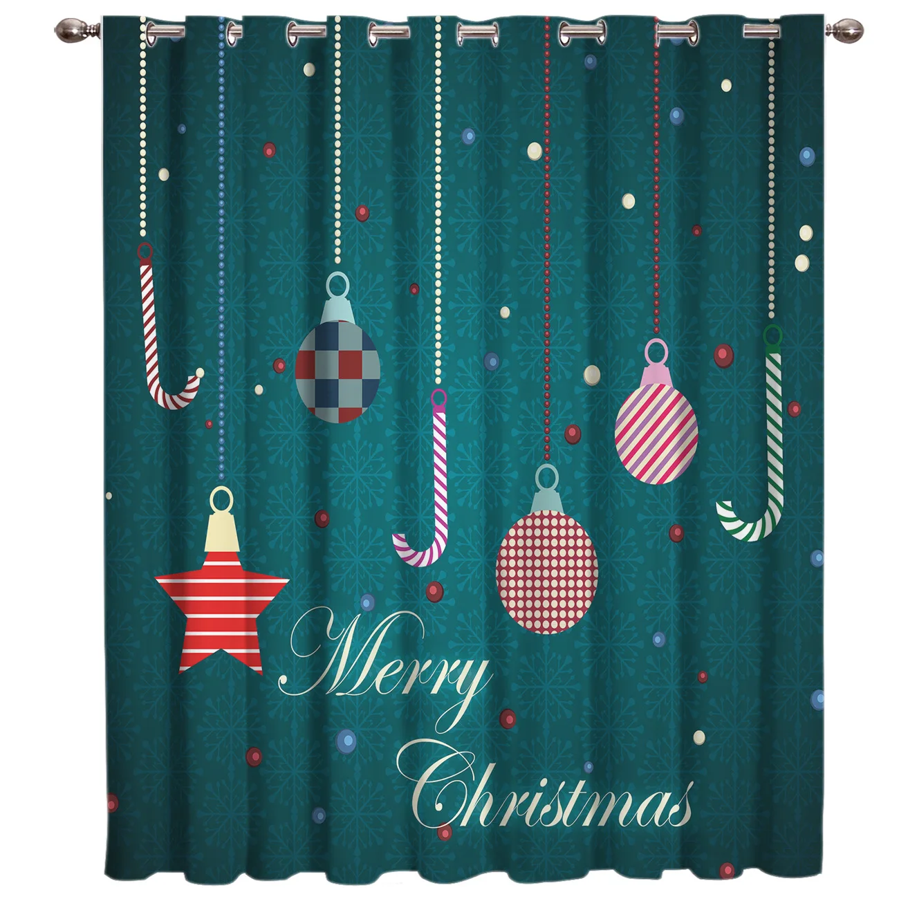Merry Christmas конфеты оконные занавески подзор окна шторы Темный ванная комната шторы Крытый Декор с цветами Дети