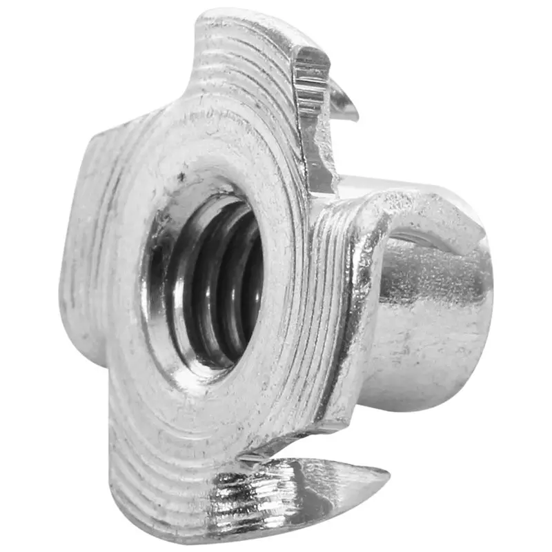 40pcs M5x8mm T insulated galvanized nut 4 Claws fixing nuts