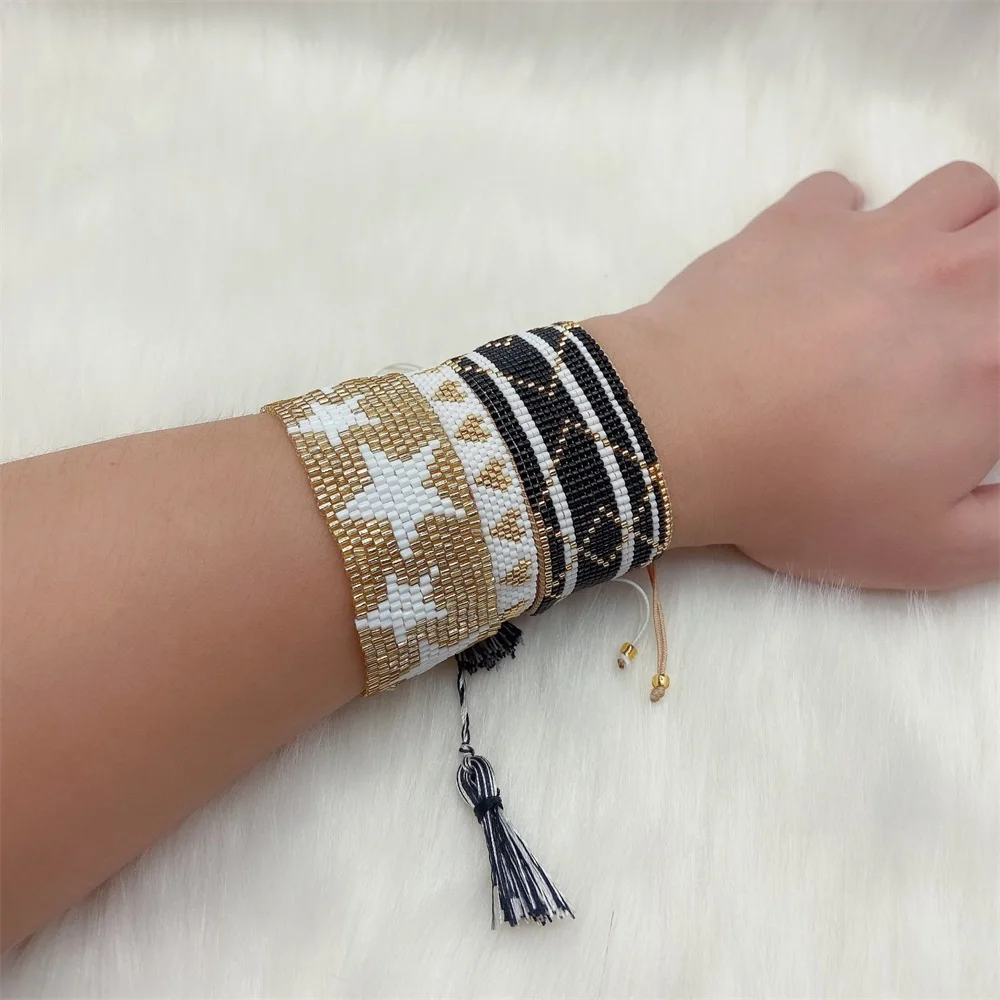 ZHONGVI Boho Women Bracelet Handmade MIYUKI Evil Eye Pulseras mujer Fashion Heart Bracelets Set Friendship Gifts Dropshipping