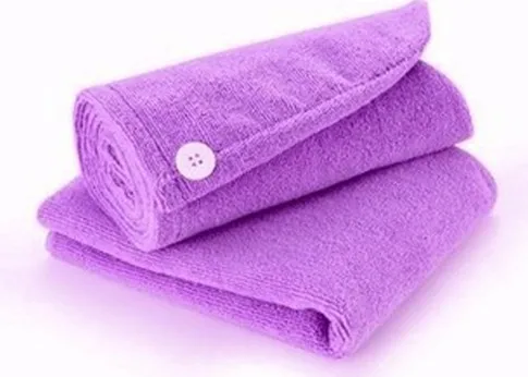 H7be6d0d20b604ebd987fdc968b67e4ecL Absorbent Microfiber Towel Turban Hair-Drying Quick Dry Shower Caps Bathrobe Hat Hair Wraps For Women Random Color 21*51cm Mallzona