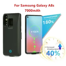 Чехол для зарядки аккумулятора s для samsung Galaxy A8s, портативный чехол для аккумулятора 7000 мА/ч, внешний аккумулятор, чехол для зарядки аккумулятора
