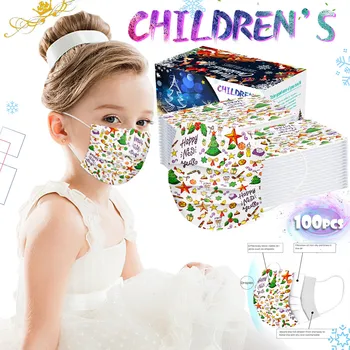 

100pcchildren's Mask Disposable Face Mask 3ply Earloop Non-woven Filtration Face Mouth Dust Prevent Face Mask Hotsale Breathable