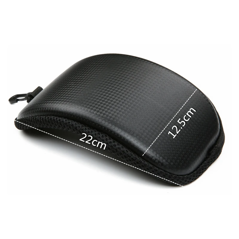 Ski Goggles Case PU Zipper Bag 22X12.5CM 2