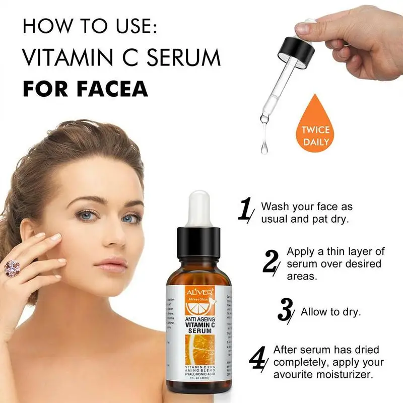 Vitamin C Serum VC Serum For Face Eye Treatment Remove Dark Spot Freckle Speckle Fade Ageless Vitamin C Serum VC Serum For Face Eye Treatment Remove Dark Spot Freckle Speckle Fade Ageless