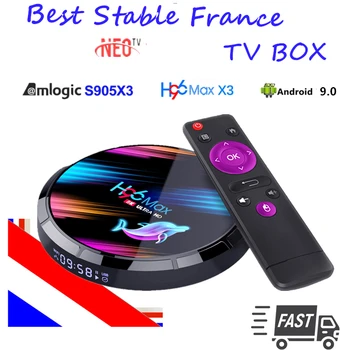 

Best French IPTV Box H96 MAX X3 Android TV Box 9 Europe France Arabic Africa Morocco Smart IP TV Box only no channels included