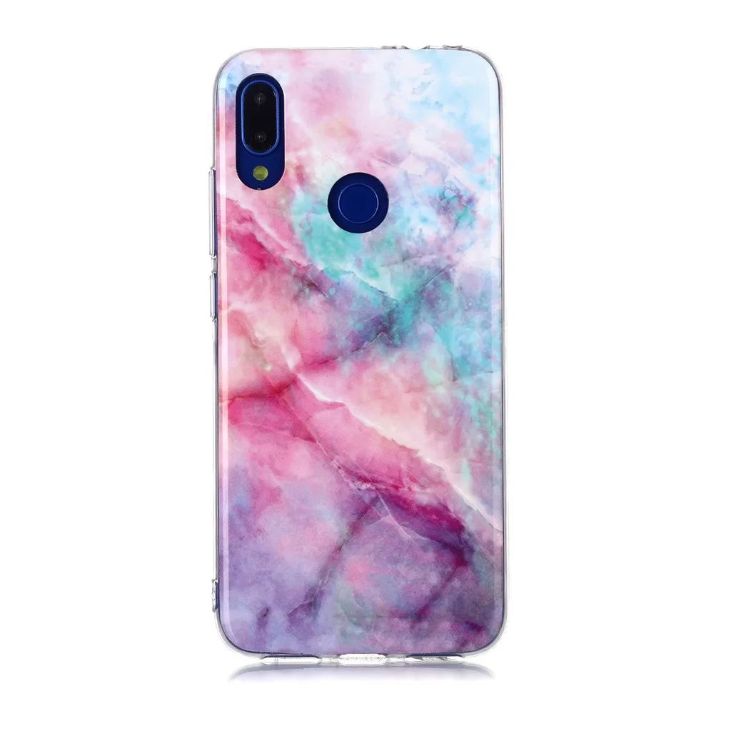 C Чехол для Redmi Note 7 6,3 дюйма Силиконовая задняя крышка прозрачный мягкий ТПУ ультра-тонкий чехол для телефона защитный чехол посылка# E40 - Цвет: C