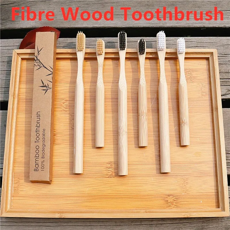 1PC Bamboo Toothbrush Wooden Health Soft Fibre Wood Charcoal Wire Tooth Brush Environmentally Friendly Toothbrush Cover Tools|Toothbrushes| - AliExpress