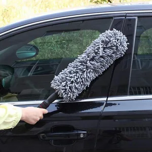 Image 2 - Car Microfiber Duster Electrostatic Precipitator Auto Window Retractable Gray Cleaning Brush Home Multifunctional Cleaning Tool