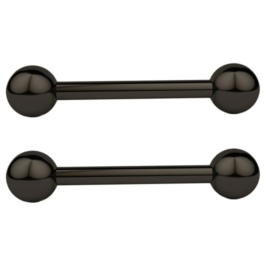 Punk Stainless Steel Barbell Tongue Nipple Ring Piercing For Women Men Zircon Crystal Nipple Ring Body Jewelry Piercing 1PC