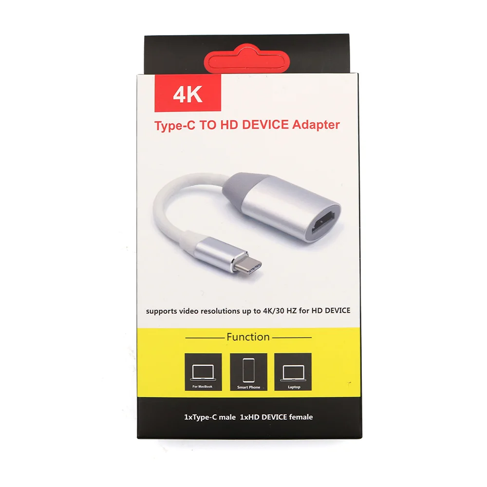 USB C 3 1 Type C To HDMI Converter Adapter Cable For Macbook Laptop Computer Designed 3