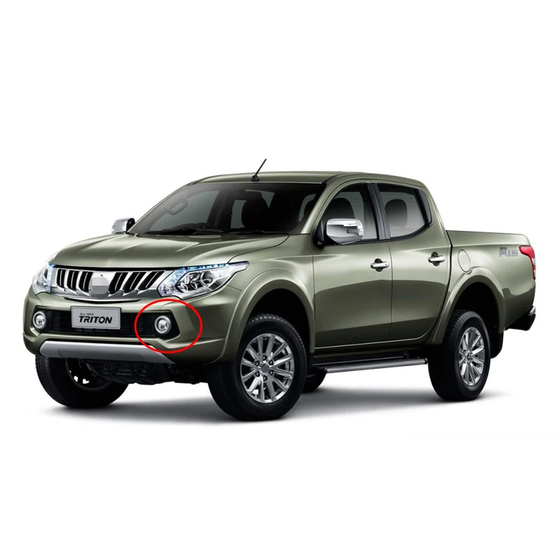 Для Mitsubishi Triton/L200 бампер противотуманный светильник полный комплект Замена противотуманных фар с лампочным выключателем монтажный ободок