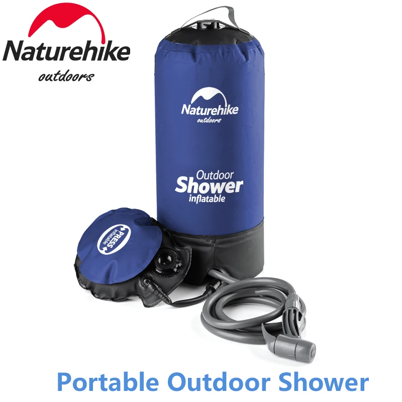 Надувная душевая сумка Naturehike походная дорожная для душа мытья автомобиля 11 л с