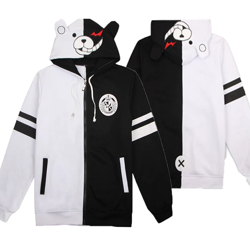 Свитшот мужской с капюшоном и надписью Danganronpa|Толстовки свитшоты| |