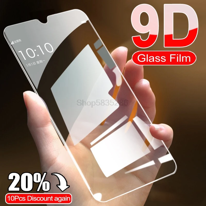 Protector de pantalla de cristal templado 9D para Samsung Galaxy, Protector de pantalla de vidrio templado para Samsung Galaxy A10 A20 A30 A40 A50 A60 A70 A80 A90