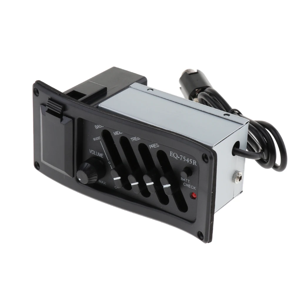 Guitar 5 Band EQ Equalizer Preamp Piezo Pickup Tuner with LCD Display Musical Instrument Parts