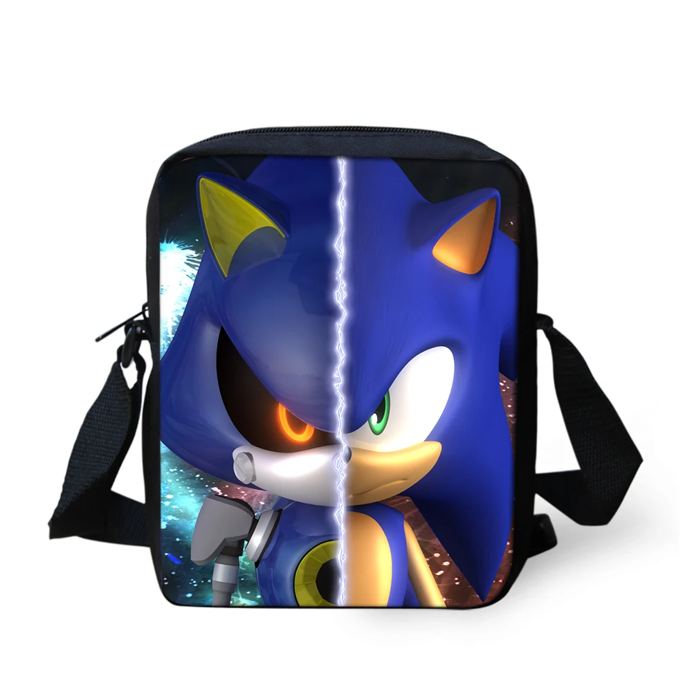 Sonic The Hedgehog, маленькие сумки-мессенджеры для женщин, мини-сумка на плечо для детей, мальчиков и девочек, мультяшная маленькая Повседневная Сумка кросс-боди, сумки на лямках - Цвет: CDGX2064E