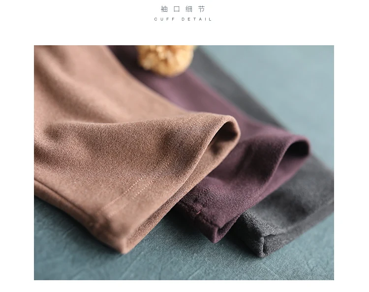 Autumn Korean Solid Color Button Long Sleeve All-match Pullover Sweatshirt New Loose Comfortable Women Retro Top