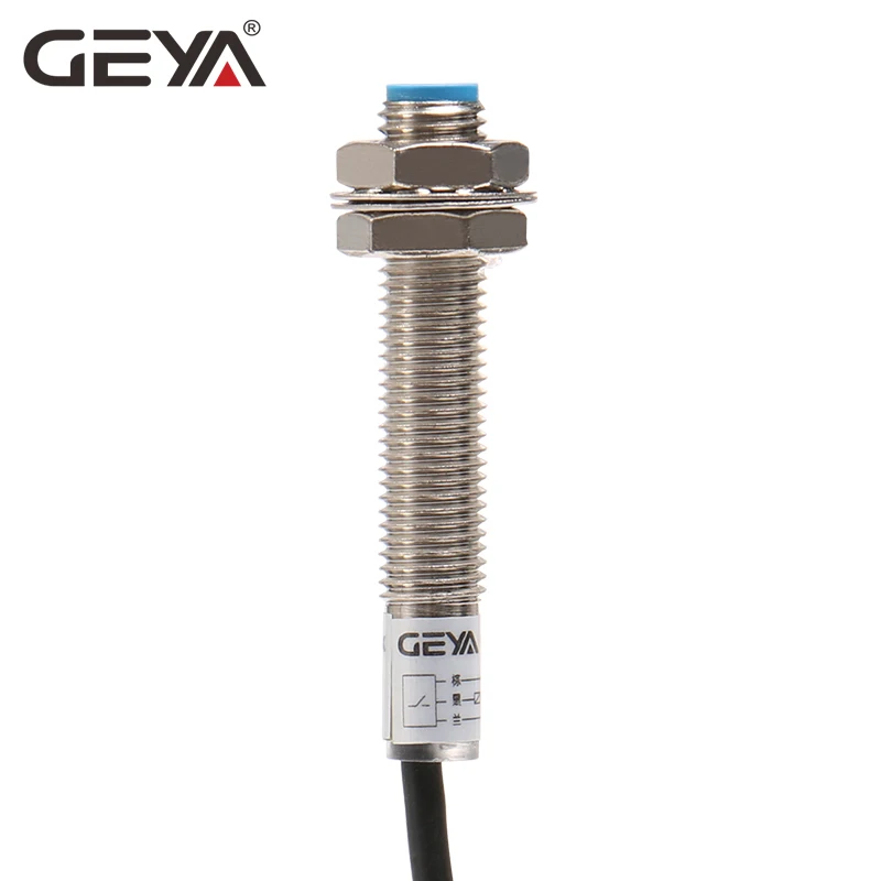 

GEYA Inductive Proximity Sensor 1mm Sensing Distance NPN PNP DC 10-30V Proximity Switch DC 3 Wire