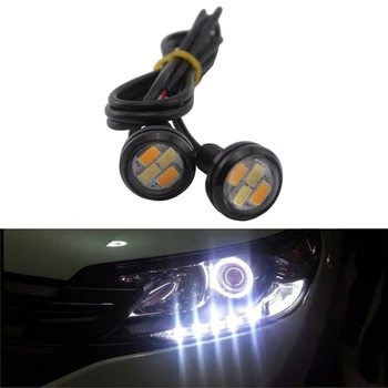 

2Pcs Car Daytime Reverse 4W Signal Bulbs White 23mm 12V Eagle Eye LED Lights