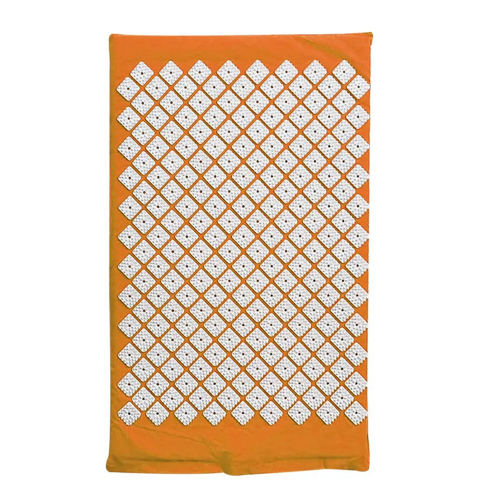 Orange Yoga Mat Practical Durable Oxford Cloth 5 Color Fitness Health Care Sponge Pad Acupuncture Massage Dredge Meridians Portable - Цвет: Orange