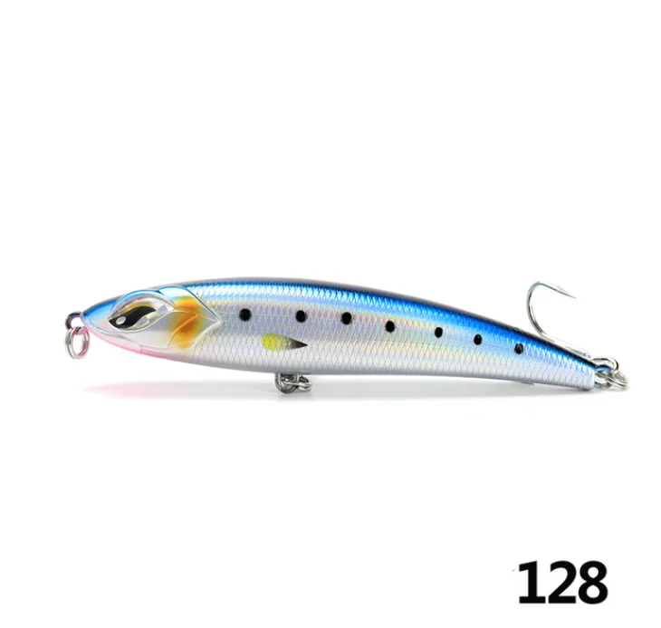 GX 128 Thru-Wire-conitioning Tuna GT морская рыба лазерная поверхность Тонущая большая приманка-карандаш океанская лодка 115 мм/150 мм/185 мм Жесткая приманка Para Pesca - Цвет: GX 128