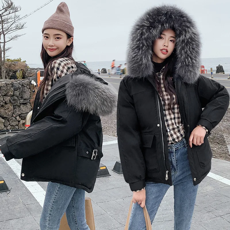 

2019 Autumn And Winter New Style yrmf down Jacket Cotton-padded Clothes CHIC Korean-style Cotton-padded Jacket down Coat Short L