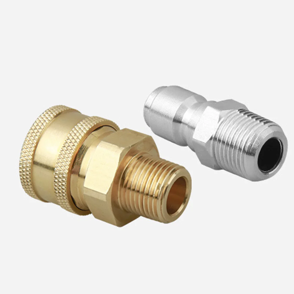 

3/8 Inches Pressure Washer Hose Connectors Quick Connect Fittings Plug Socket Set Male Female NPT Pneumatic Parts