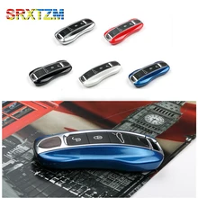 SRXTZM 2 pçs/set Suporte Smart Cover Caso Chave Remoto Shell 3 Botões Saco Chaveiro Para Porsche Panamera 17 +, Cayenne 2018 +